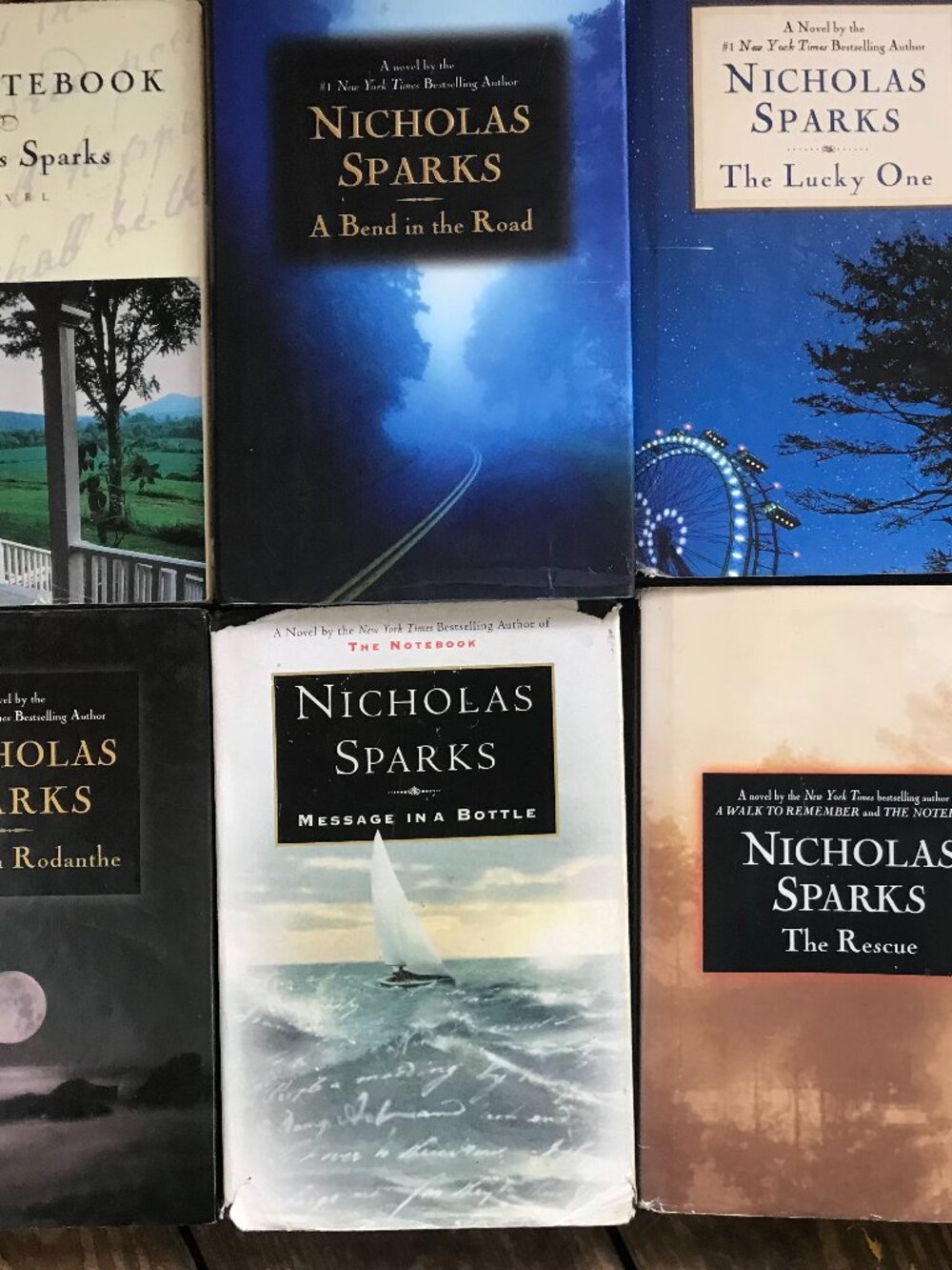 Nicholas sparks hardback book lot